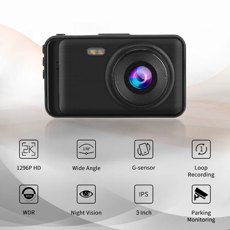 Семейный Автомобильный видеорегистратор 1080P Dashcam 3 " супер HD камера заднего вида
