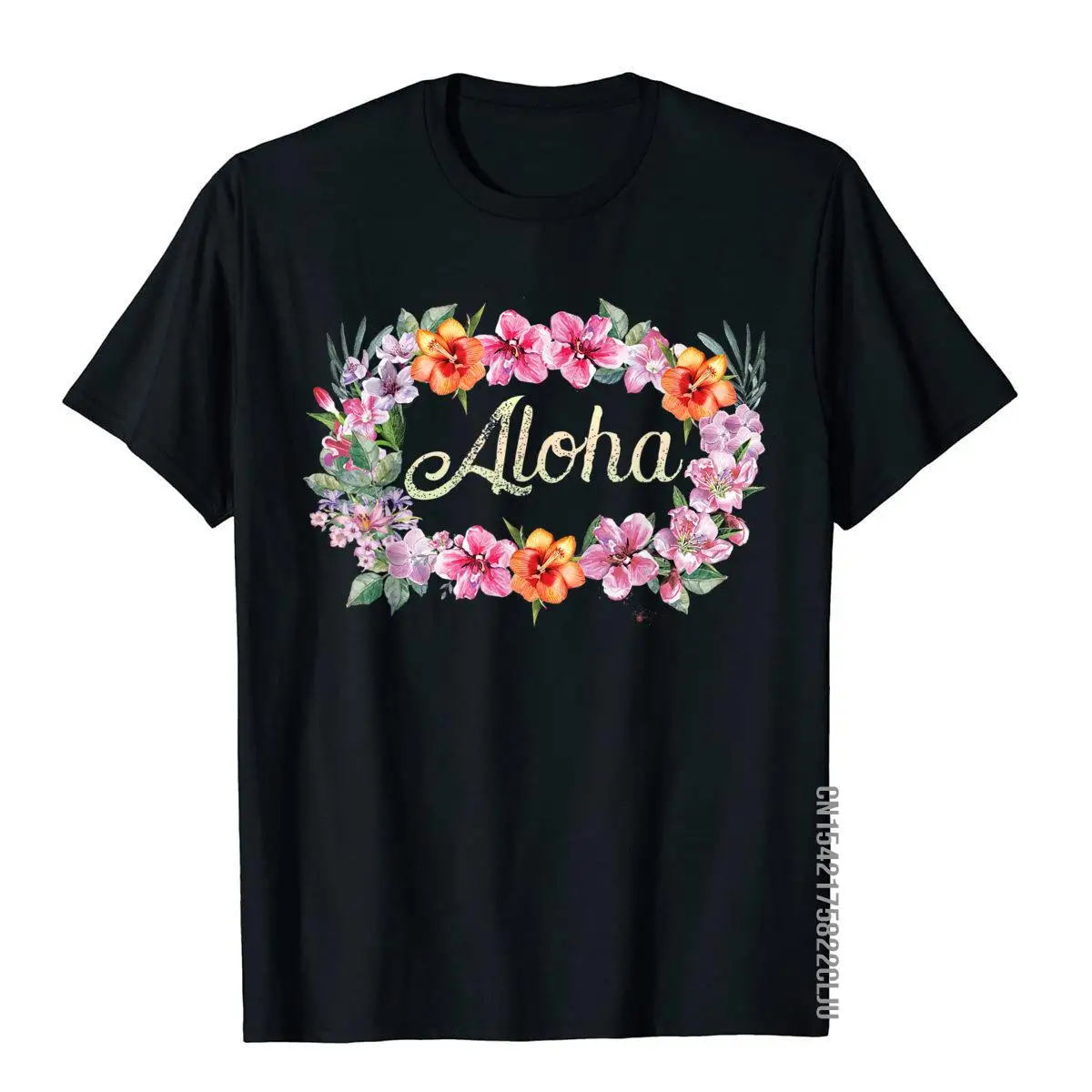 

Гавайская футболка Aloha с цветами, гавайская модель, подарки для вечевечерние, футболка, Специальная футболка для взрослых, персонализированные топы, рубашка из хлопка