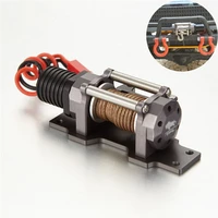 full metal scale 110 emulation electric winch with single motor for tfl rc rock crawler truck scx10 90027 90035 model winch