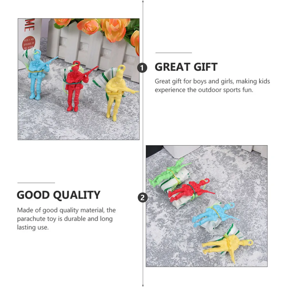 

30pcs Kids Parachute Hand Throw Soldier Parachute Classic Fly Toys