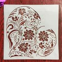 30 30cm diy love mandala mold for painting stencils stamped photo album embossed paper card on wood fabricwallfloor