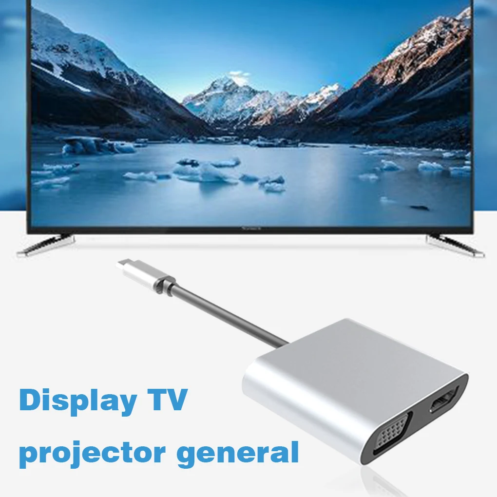 4 в 1 кабель преобразователь USB Type C HD|Кабели VGA| |