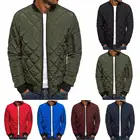 Мужская осенняя куртка, ветровка, Повседневная Клетчатая Мужская парка, однотонная верхняя одежда, зимняя куртка, пальто, новинка 2021