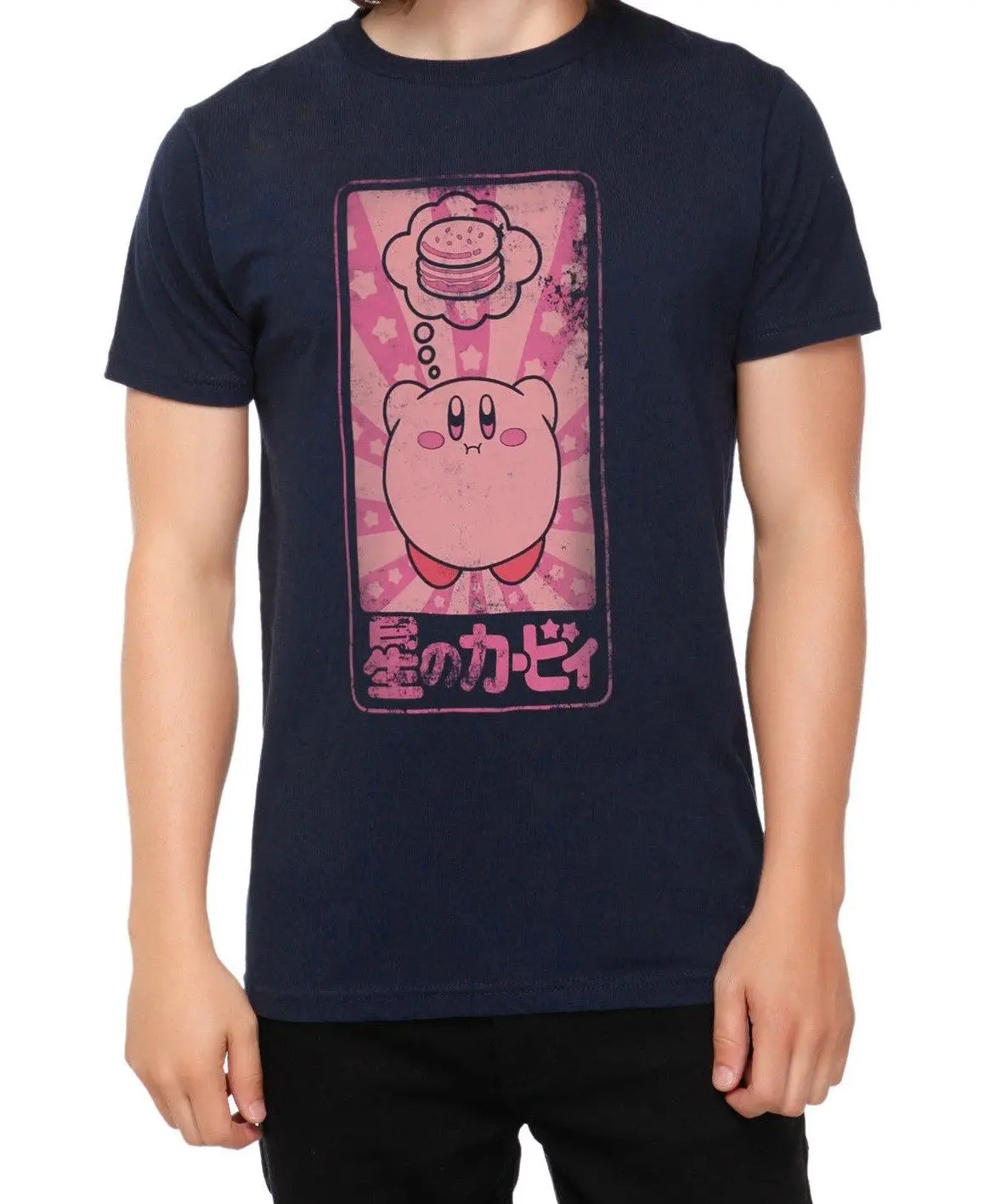 Японская футболка nintendo KIRBY Dreaming Of Fate Hamburger Лицензированная и официальная