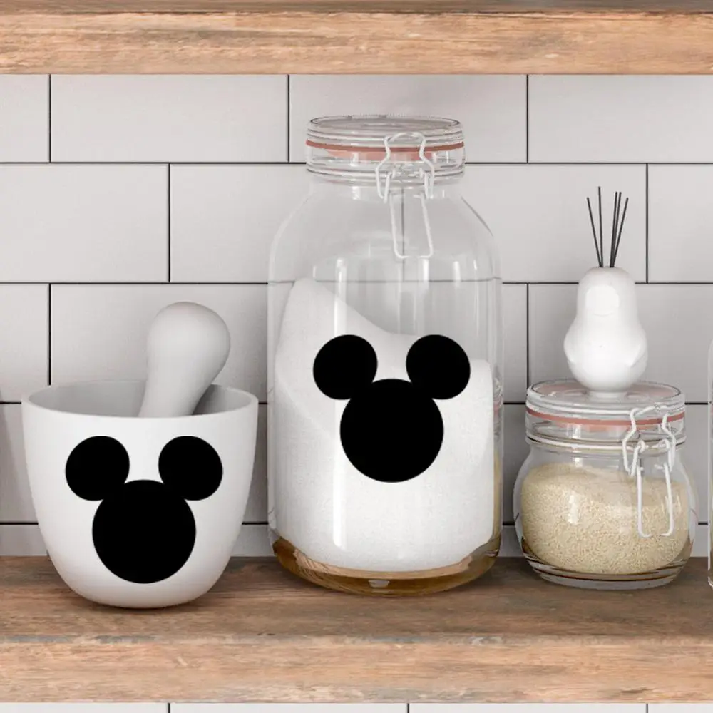 

Little Mickey Mouse Wall Sticker For Kids Room Baby Bedroom Decorative Stickers Cup decorative pattern Nursery Kids Wall Sticker