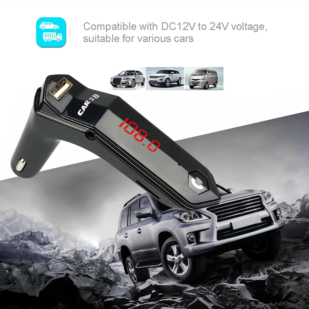 Автомобильный Bluetooth fm-передатчик, беспроводная гарнитура, аудио приемник, TF/USB, авто MP3 плеер, 3.1A, двойной USB, быстрое зарядное устройство, автомобильные аксессуары