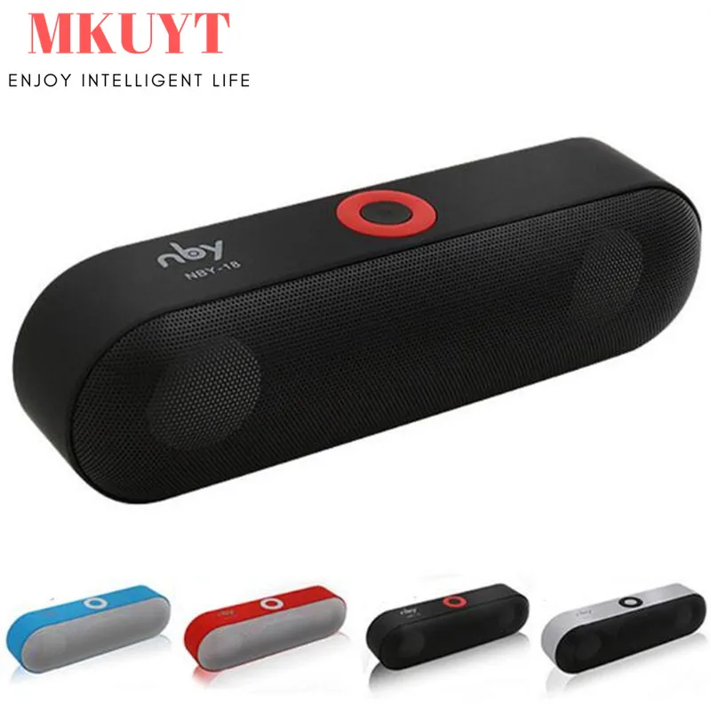 MKUYT NBY 18 Мини Bluetooth Динамик Портативный Беспроводной звук Системы 3D стерео для