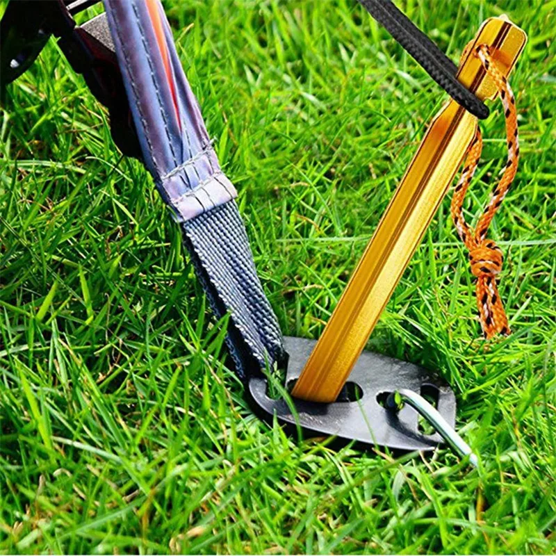 

12 Pcs Outdoors Tent Stakes Pegs & 30 Pcs Camping Tent Awning Rope Fastener