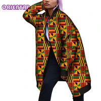 women african jacket coats african print cotton tops plus size long coat for women bazin riche traditional african clothes wy296
