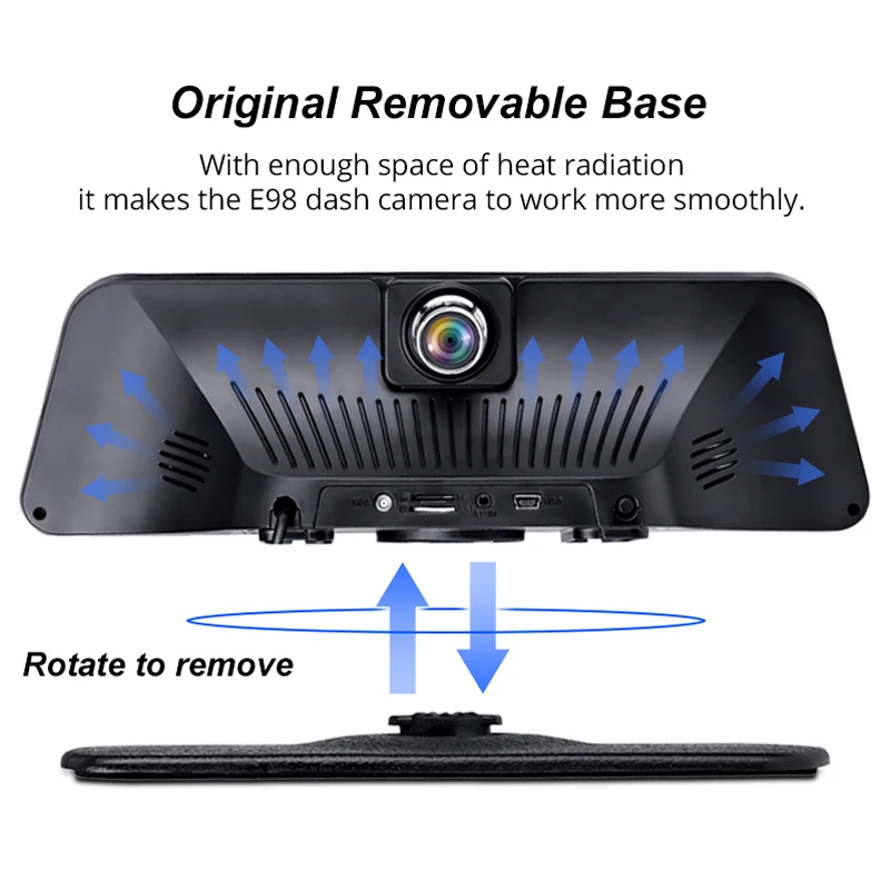 Q98 10 &quotIPS 4G Android Автомобильная приборная панель DVR камера 2G RAM 32G ROM навигация ADAS Dash