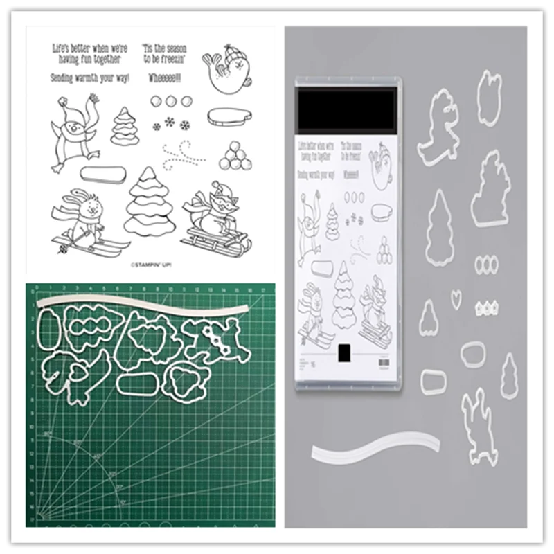 

Christmas Snowman Metal Cutting Dies and Stamps Stencils Scrapbooking Photo Album Card Paper Embossing Craft DIY Die Cut