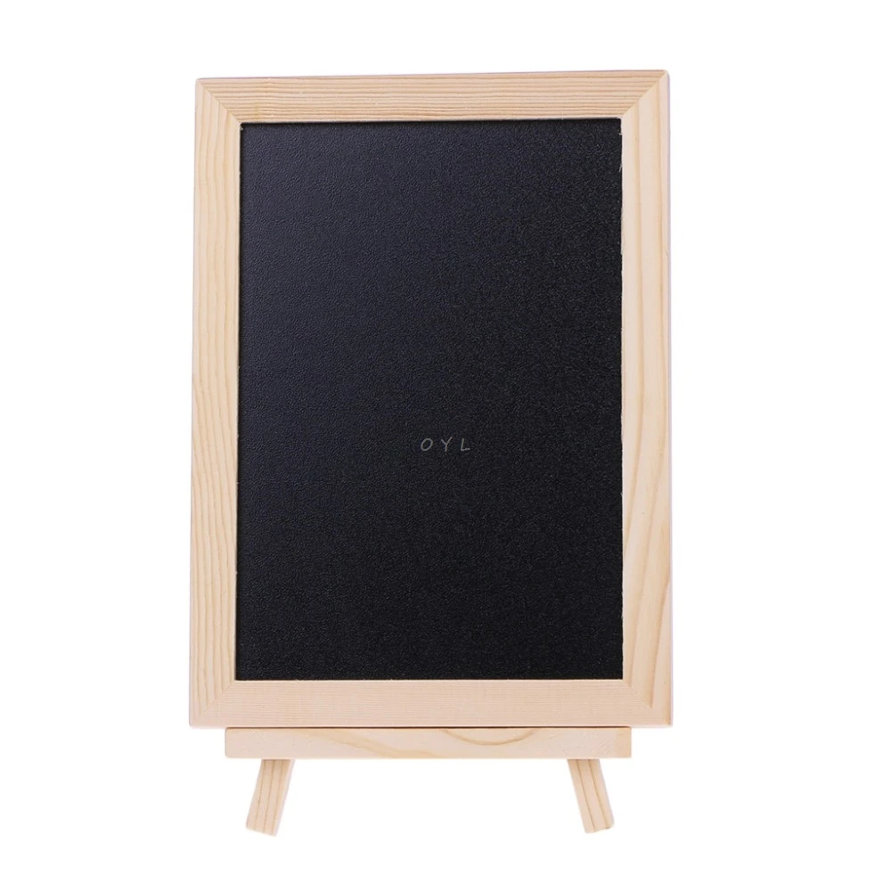 

Newest Wood Tabletop Chalkboard Double Sided Blackboard Message Board Children Kids Toy Drawing Board Message Black Boards