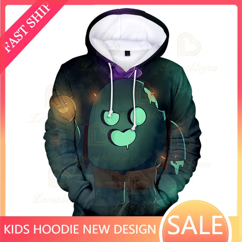 

Kids Hoodie Browlers Rico and Star, Child Wear Shooting Game 3d Swearshirt Boys Girls Tops Sally MAX Sweatshirt Teen Clothes