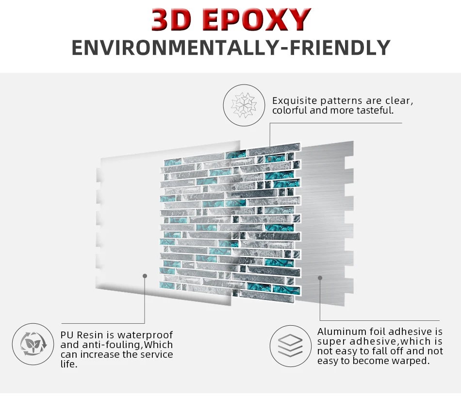 Cocotik кухня ванная комната 3D Водонепроницаемый самоклеющиеся мозаичная Наклейка на стену шкаф стикеры пилинг и палка щитка виниловые плитки