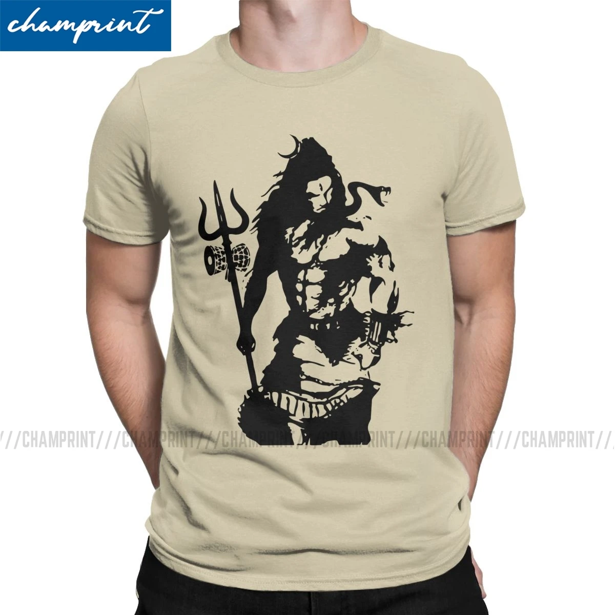 Lord Shiva Art Angry Trishul футболка для мужчин индуистская Ганеша Бог Индия Lingam забавная с