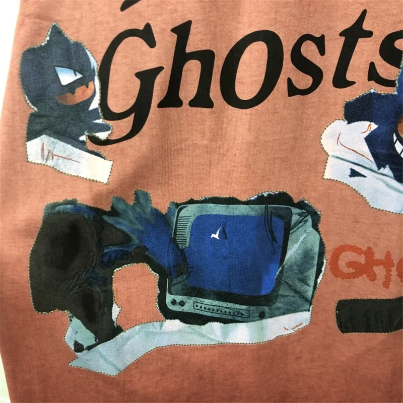 Kanye West Lucky Me KIDS SEE GHOSTS для мужчин и женщин Футболка Значок сорока мыть старый