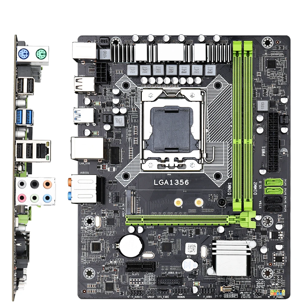 JINGSHA X79A материнская плата LGA 1356 E5 2400 серии 2 * DDR3 слот X79 4 SATA2.0 NVME M.2 USB 3 0|Материнские