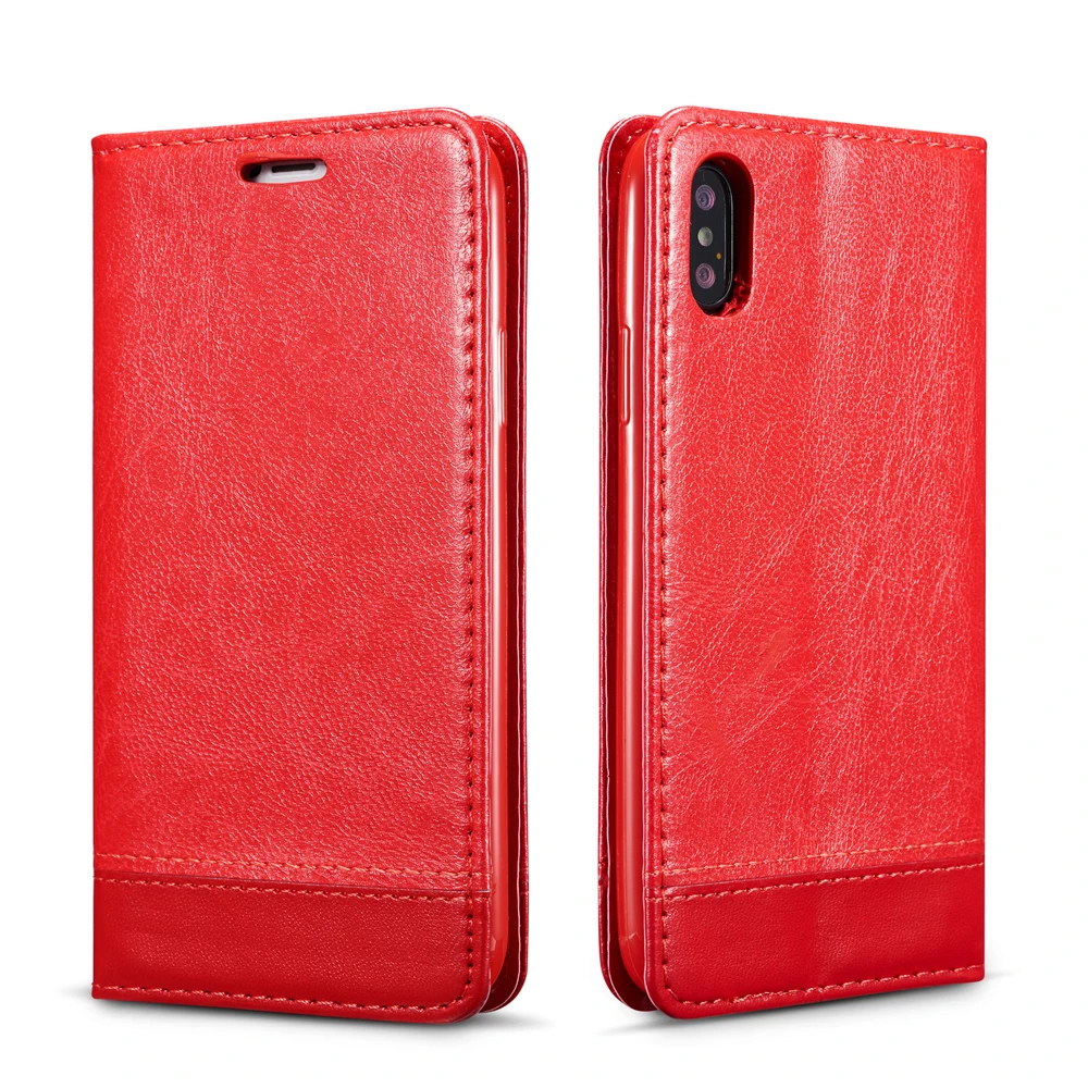 

Magnet Classic Leather Cases For iPhone X XS Luxury Covers With Card Slot Skin For Apple iPhonex XS With Strap Coque Capa Funda