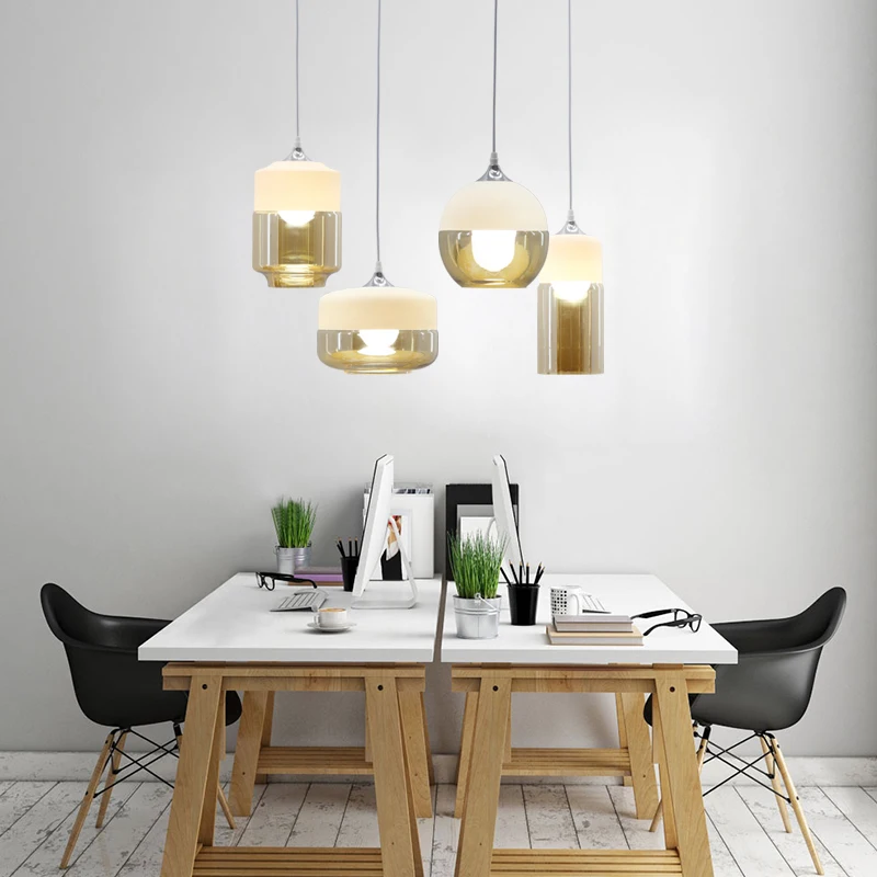 

Modern Design Glass Bottle Pendant Light Restaurant Bedroom Balcony Aisle American Nordic Style Hanging Lamps hanglamp