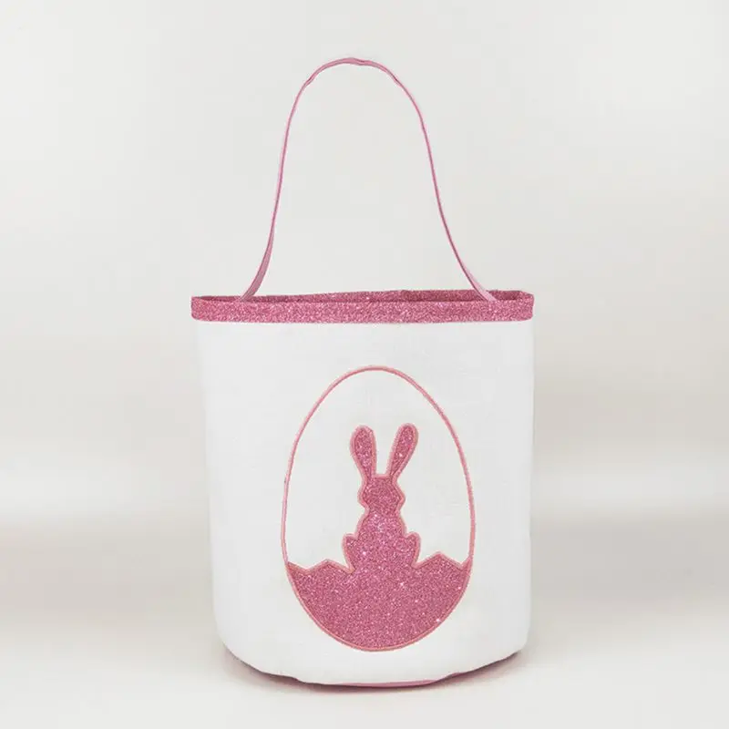 Пасхальные мешковины с заячьими ушками Пасхальная корзина брезентовые ведра