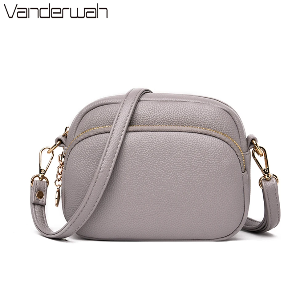 Женская кожаная сумка через плечо маленькая дамская сумочка для девушек