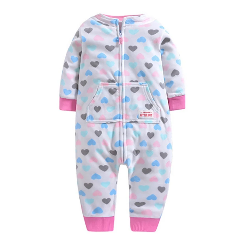 

Fashion Autumn Rompers Infant Baby Boys Girls Long Sleeve Heart Floral Print Comfortable Rompers Kids Casual Jumpsuit For Baby
