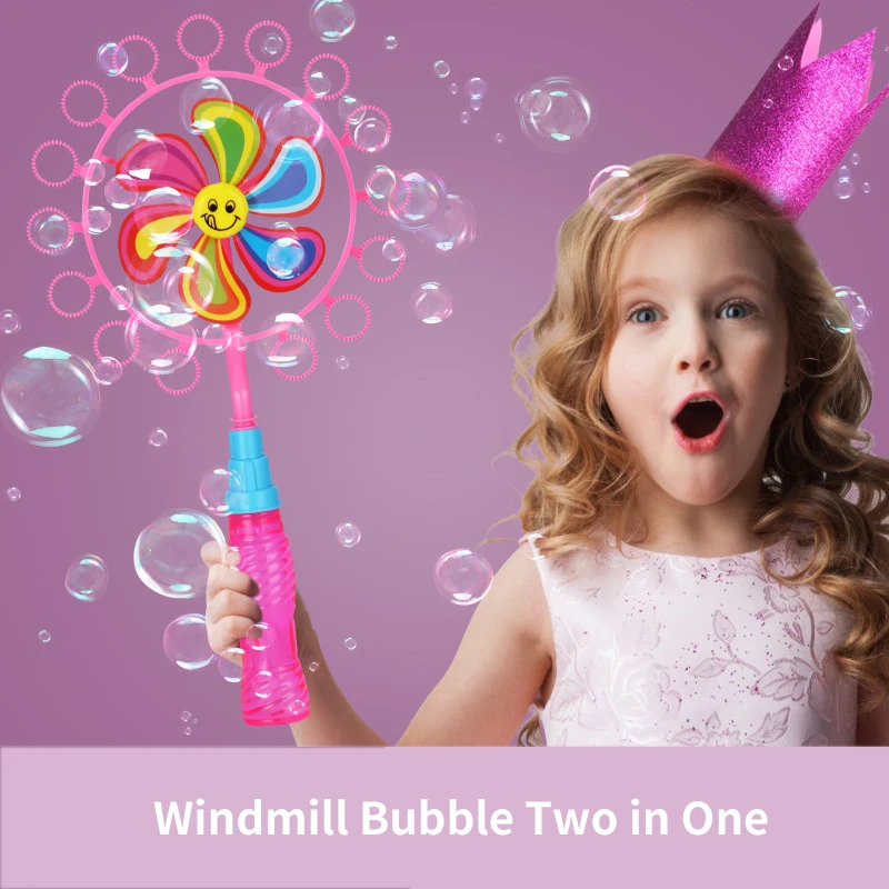 Забавные ветряная мельница для изготовления воздуходувки машина с пузырями