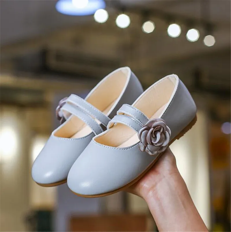 Weoneit детские туфли с цветочным принтом белые розовые золотые вечерние кожаные