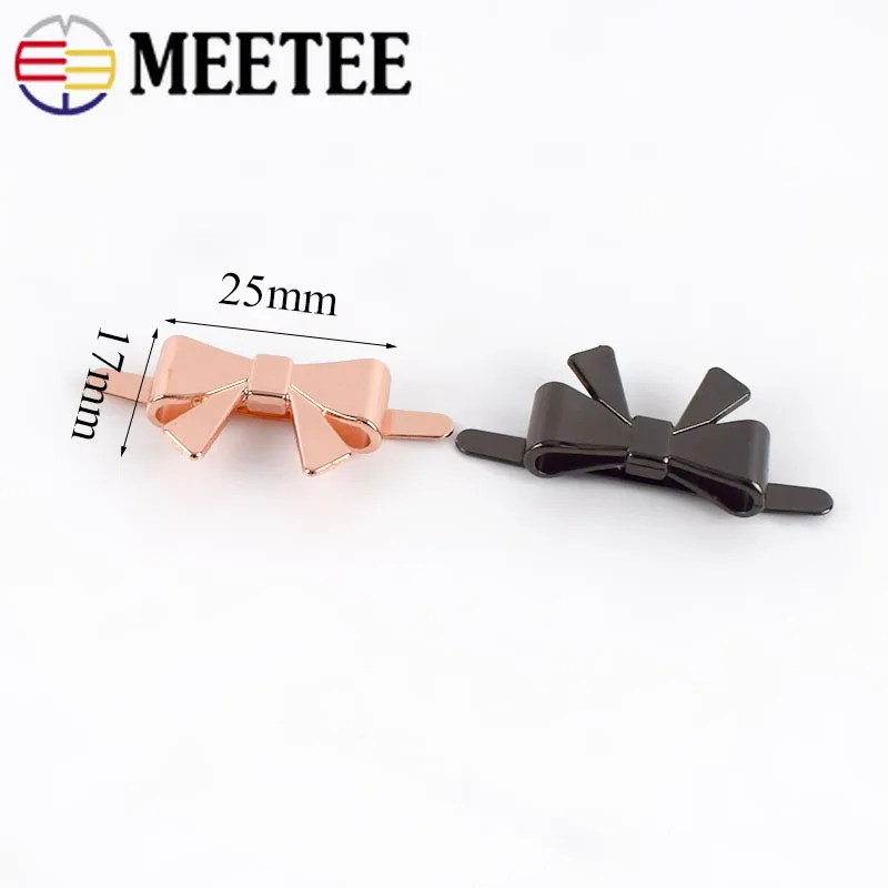 10 шт 25 мм с бантом металлические пряжки для обуви сумка вещей аксессуаров