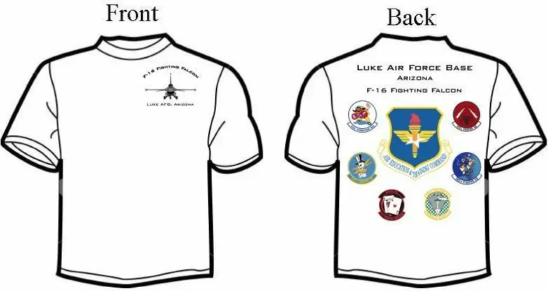 Футболка Luke Air Force Base F 16 Fighting Falcon|Мужские футболки| |