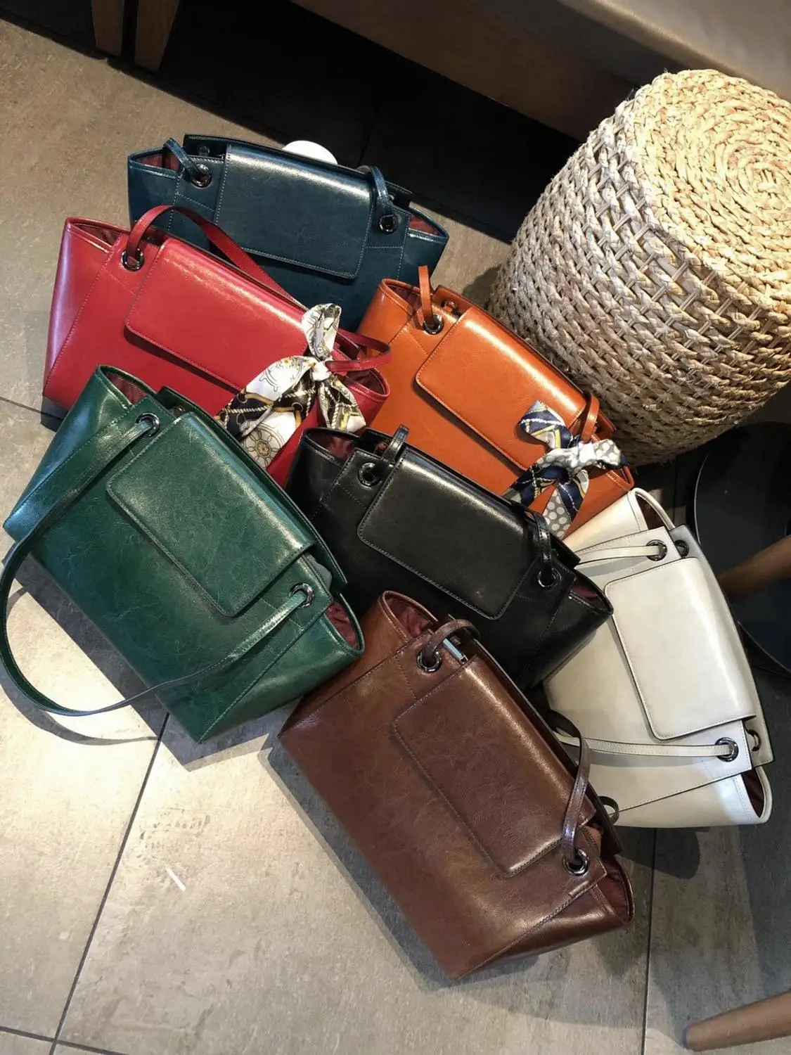 

Women Bag 2020 Genuine Leather Splicing Personality Fashion Designer Luxury New Handbags Crossbody Messenger Shoulder Bags