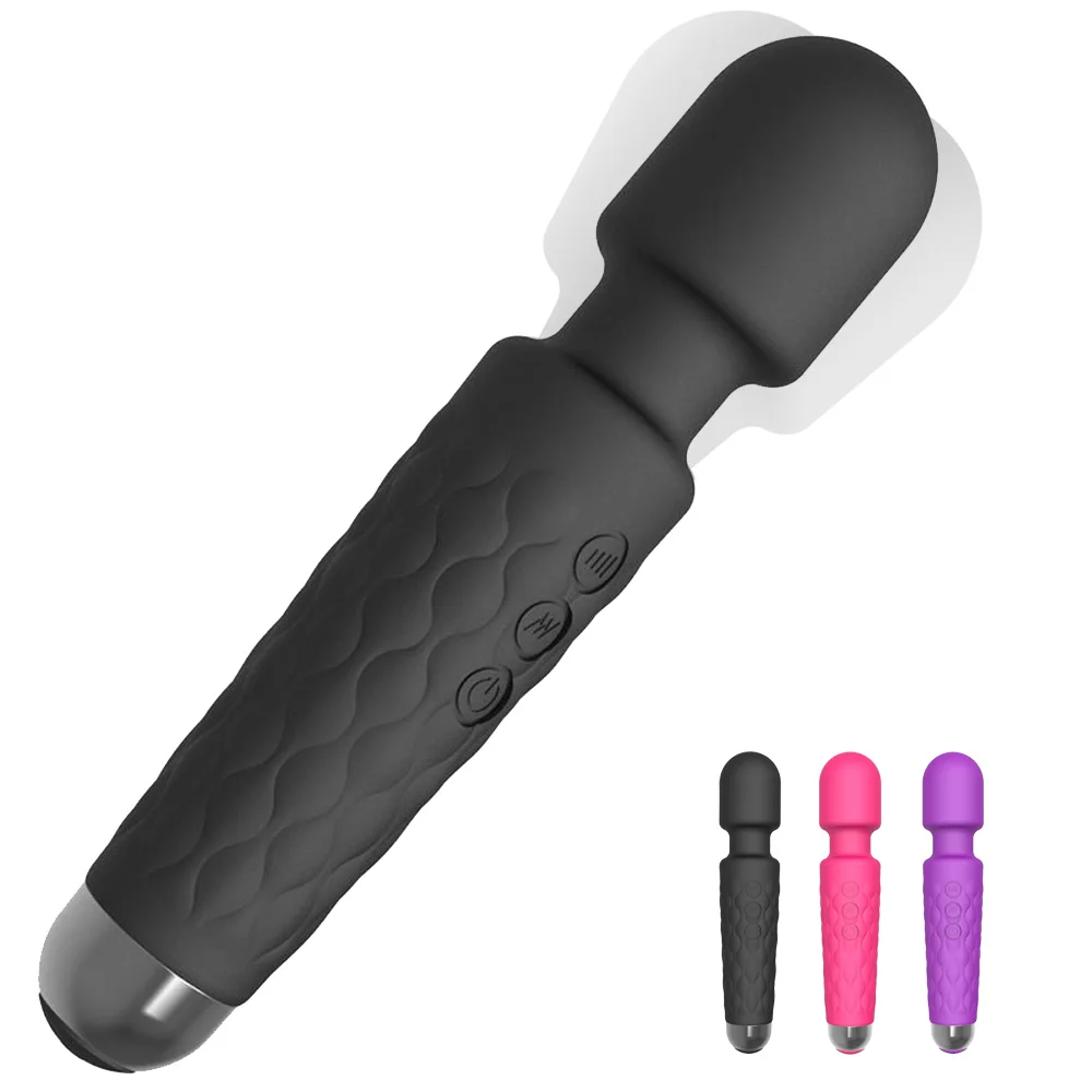 Портативный AV вибратор мощный 8 speed 20 mode вибрация Волшебная палочка секс