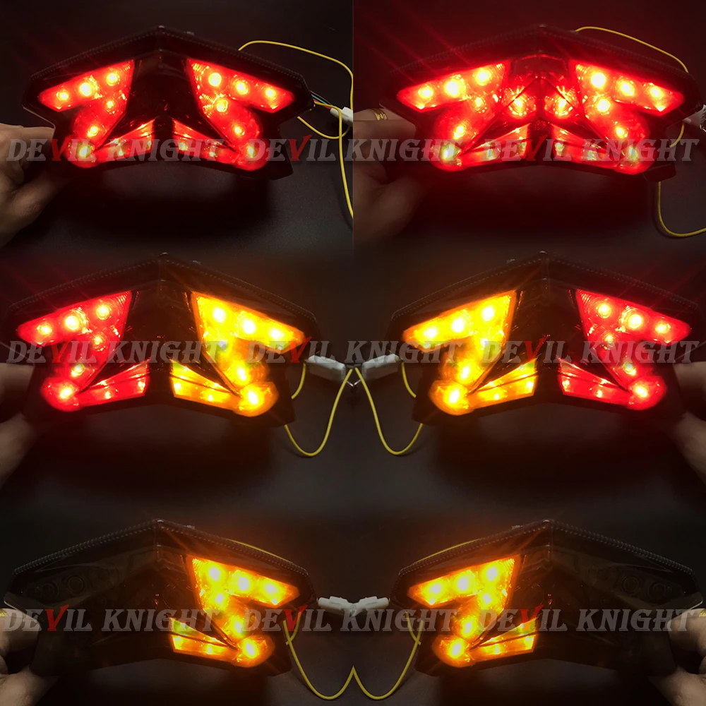 

LED Tail Brake Light Turn Signal For KAWASAKI Z125 2016-2017, Z800/ NINJA ZX-6R 2013-2017 Motorcycle Integrated Blinker Lamp