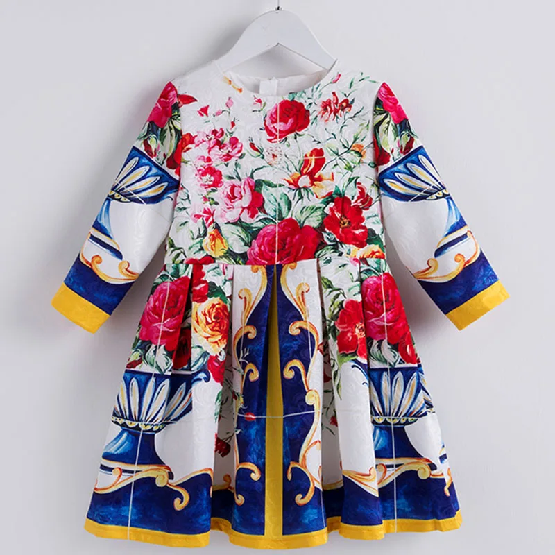 Menoea/детское зимнее платье Новинка 2020 года Модное Стильное детское с длинными