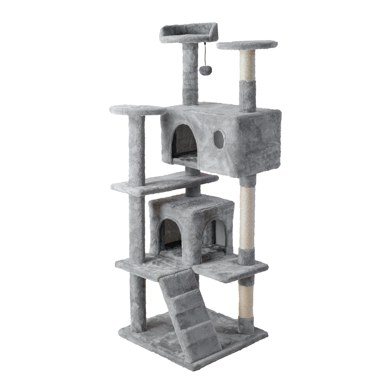 Дешевые Когтеточка для кошек дерево с шариками Быстрая доставка кошка игрушка