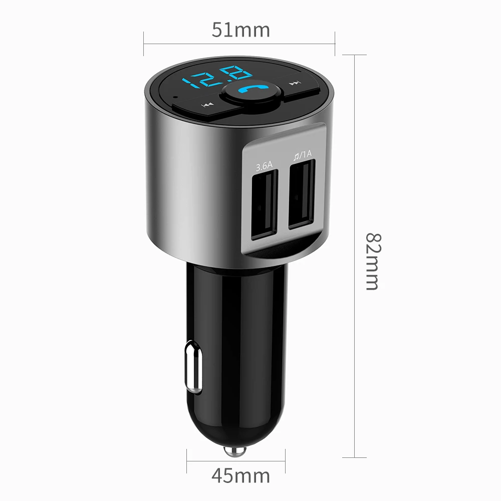 AOSHIKE A2DP Автомобильный MP3-плеер сигарета Bluetooth приемник fm-передатчик двойной USB 2 0