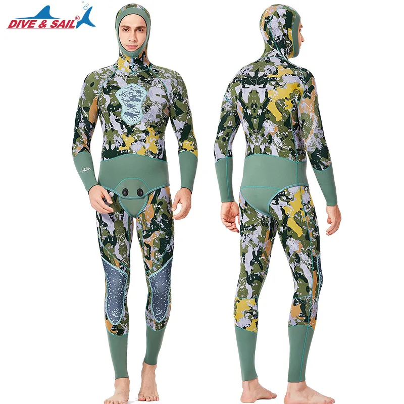 Неопреновый гидрокостюм с шапкой для мужчин и женщин 3 мм теплый влажный