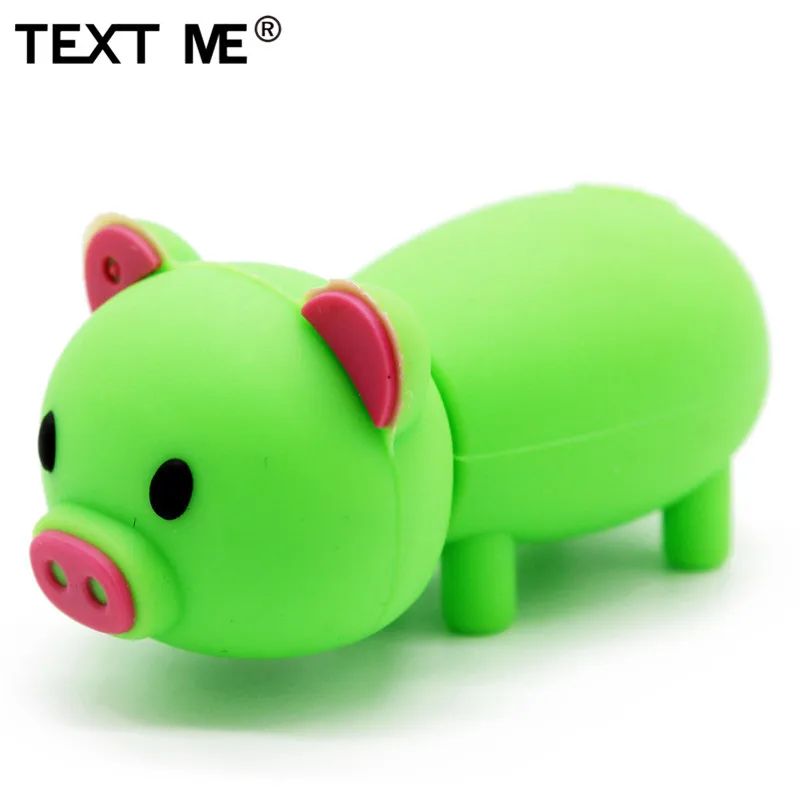 TEXT ME 64 Гб 4 цвета милый поросенок nodel usb флеш-накопитель usb 2,0 4 ГБ 8 ГБ 16 ГБ 32 ГБ флеш-накопитель