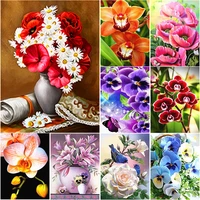 new 5d diy diamond painting landscape cross stitch flower diamond embroidery full square round drill home decor manual art gift