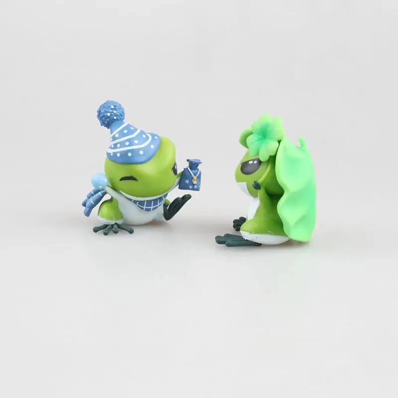 4pcs/set 2018 New Anime Game Travel Frog Q Ver Family Mini frog Little Son Cartoon Action Figure Animal Model Collection Doll | Игрушки и