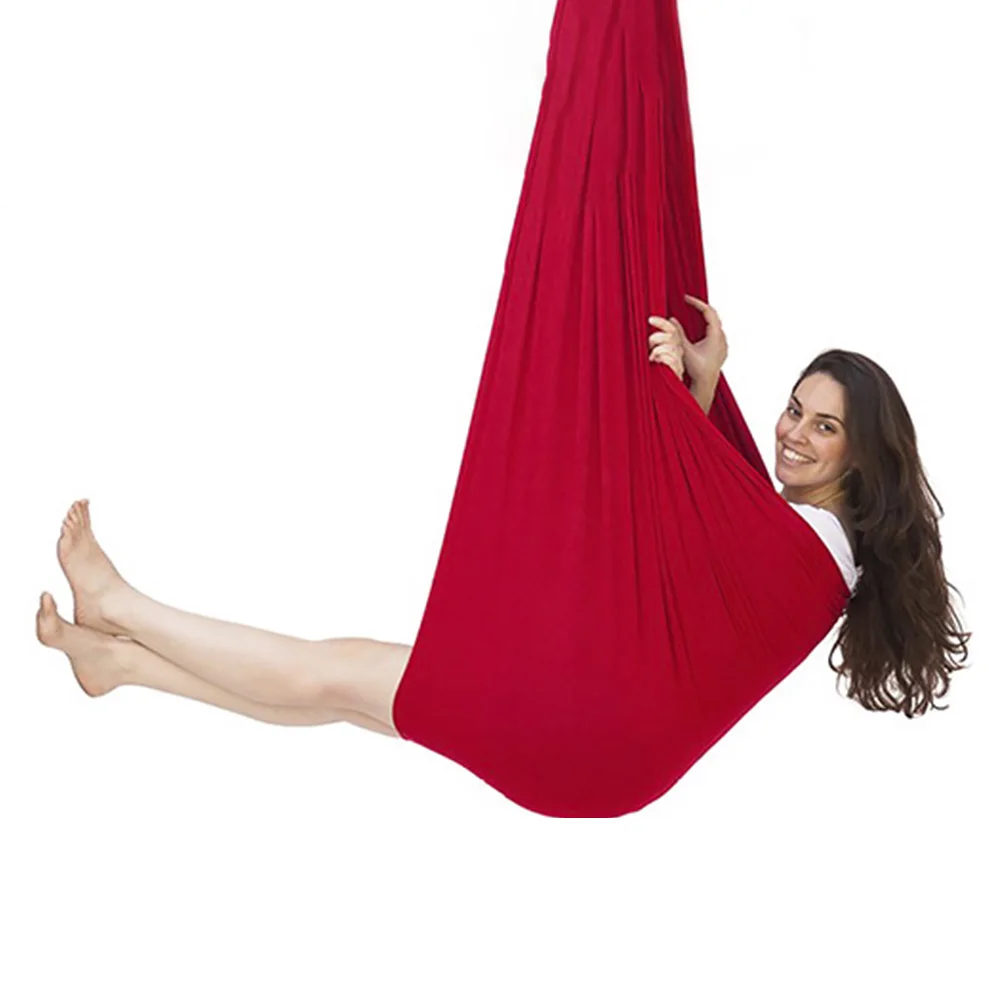 

Elastic Cuddle Hammock Home Kids Children Aspergers Indoor Therapy Swing Nylon Balance With Special Needs Easy Install Snuggle