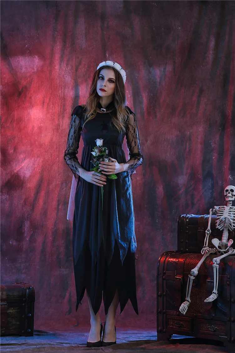 Новинка женские страшные привидения для взрослых черный дьявол зомби