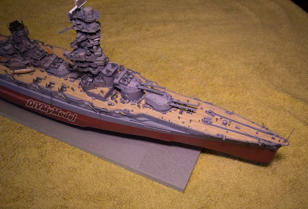 DIYMyModeI-rompecabezas de juguete hecho a mano, modelo de papel de manualidades, clase King Kong fulang battleship-1