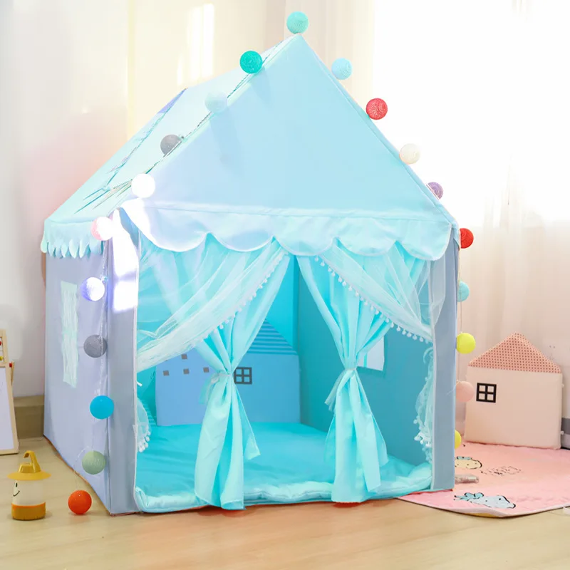 

High quality skin-friendly children indoor outdoor tent toys princess baby castle game house boy girl educational toys