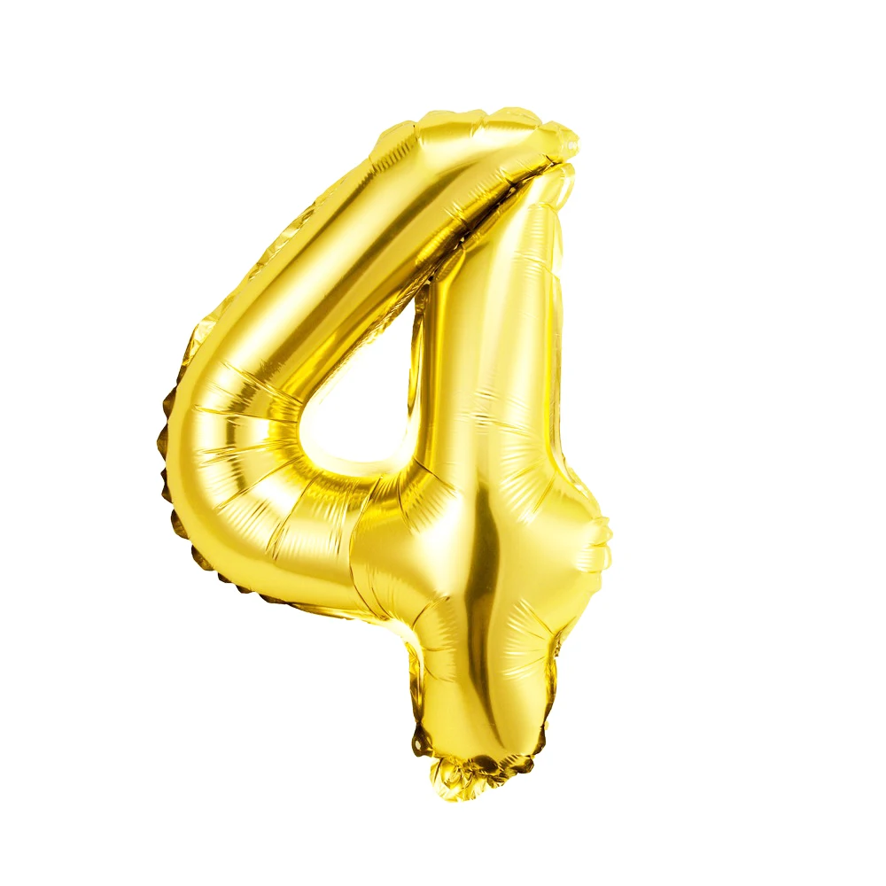 CARRYWON Ballons16 дюймов золотое серебряное число фольгированных шаров цифра воздушный шар День рождения свадьбы украшения день рождения шар - Цвет: Темно-серый