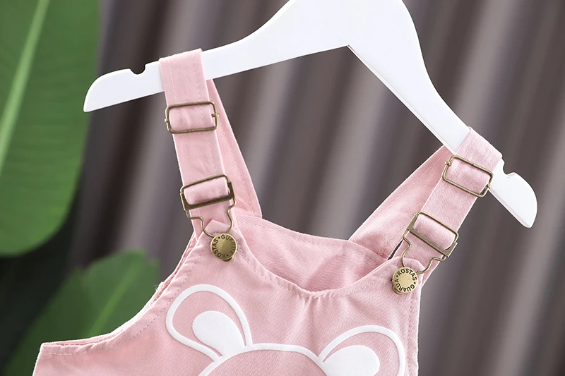 

New Spring Autumn Baby Girl Clothes Suit Children Boys Cotton T Shirt Overalls 2Pcs/sets Toddler Casual Clothing Kids Sportswear