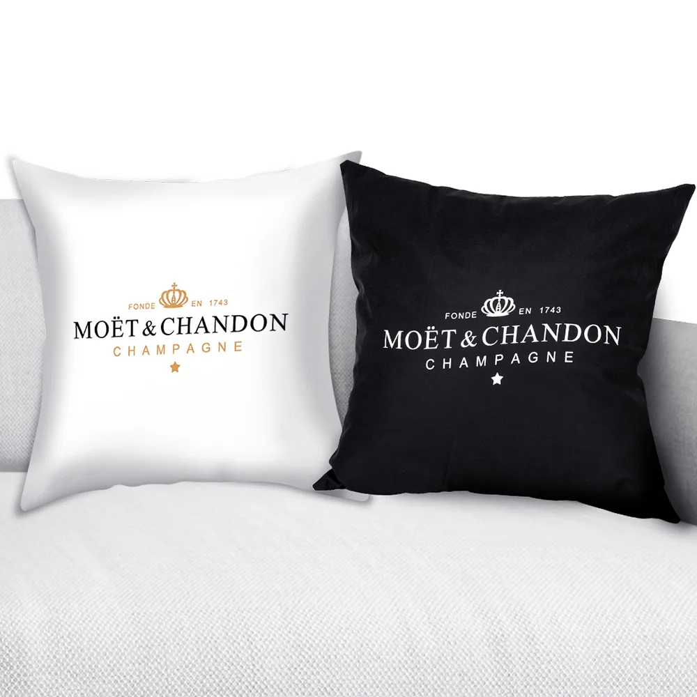 наволочки декоративные Черно белый чехол для подушки Хлопковый сделанный из