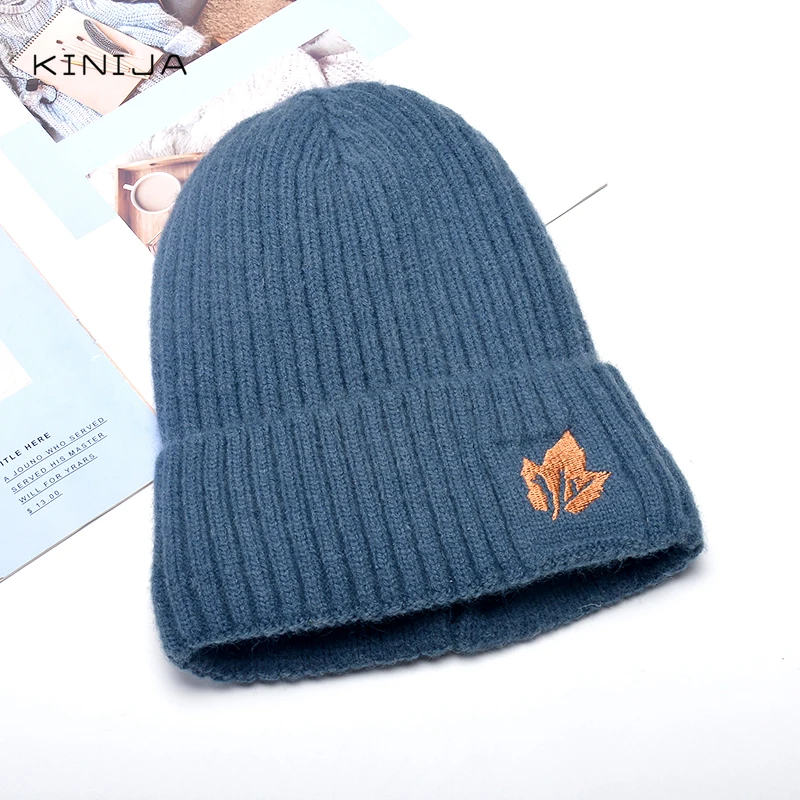 Детская шапка зимняя вязаная плюшевая утолщенная Теплая эластичная пуловер и