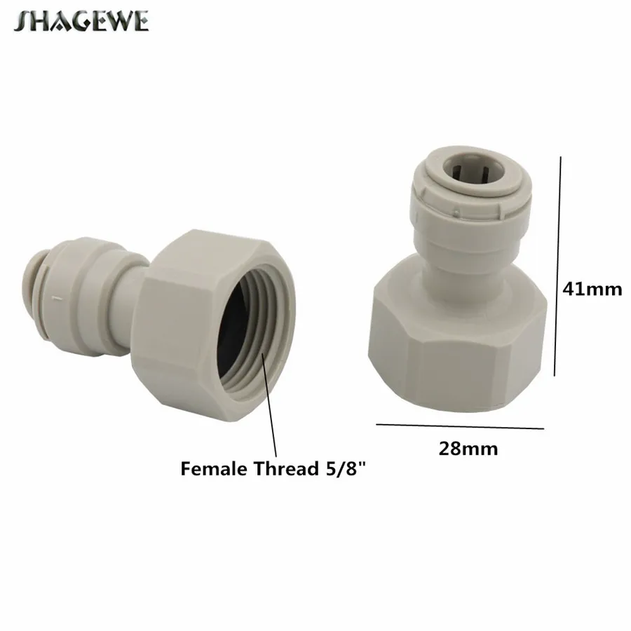2шт Speedfit женский Быстрый разъединитель 3/8 &quot5/16" PUSH IN TO 5/8 "Резьба для пивного
