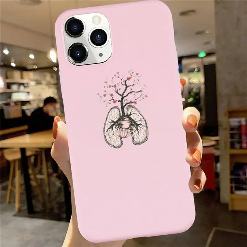 

art fashion aesthetic design Flower Phone Case Candy Color for iPhone 6 7 8 11 12 s mini pro X XS XR MAX Plus